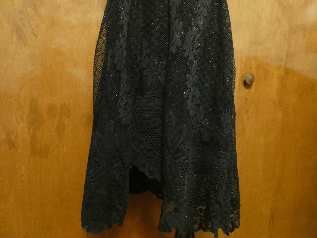 Free People women’s black evening lace crafted stylish lined dress 