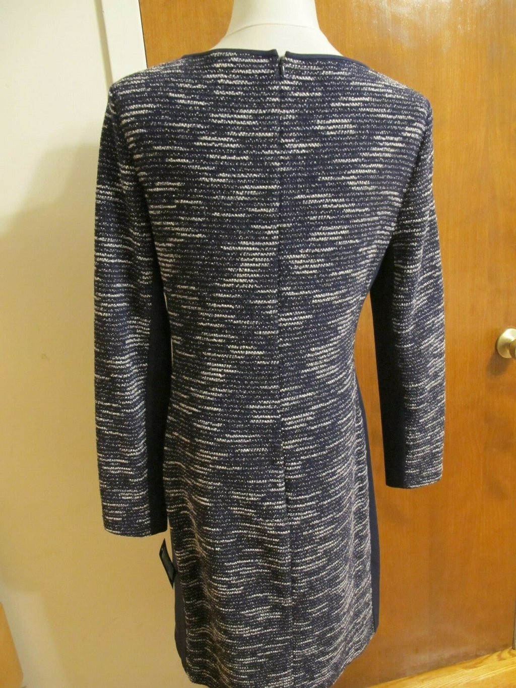 Ralph Lauren Women’s Navy Gathered Long Sleeves Dress Size 14 