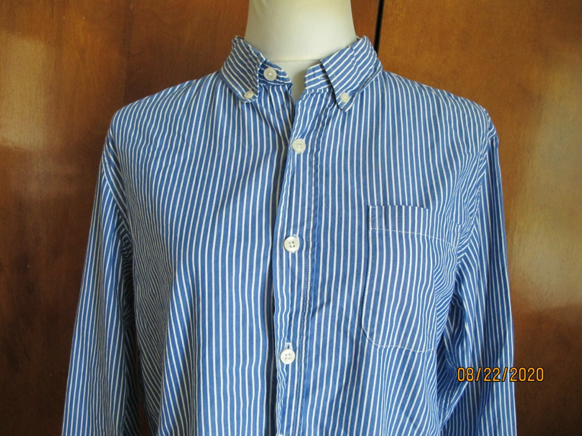Fox Men's Striped Long Sleeve Button-up Shirt Size Medium