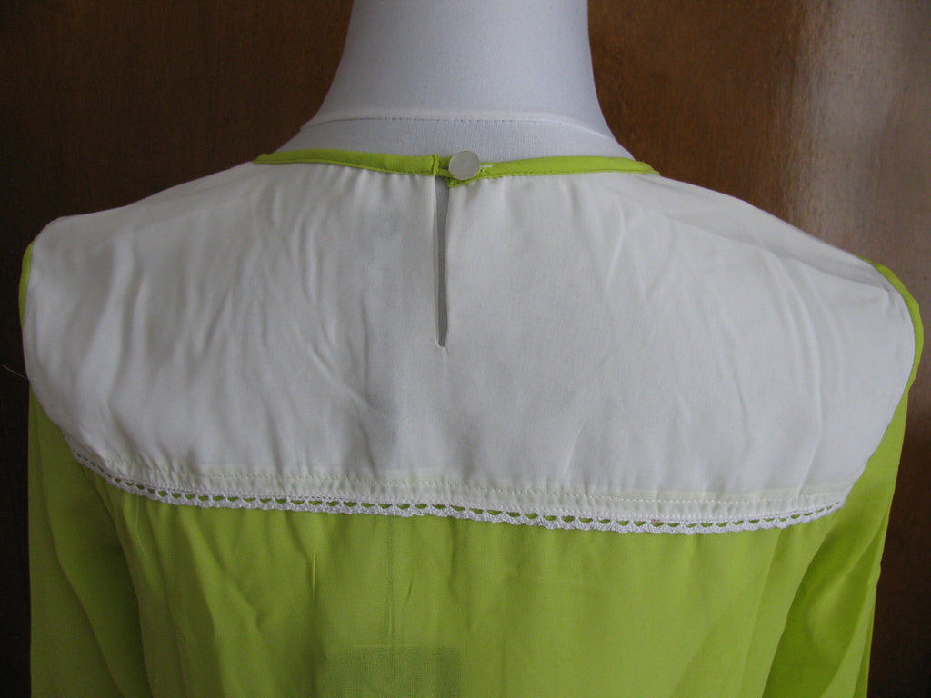 Walter Baker Evan women’s white lime tunic dress XSmall New