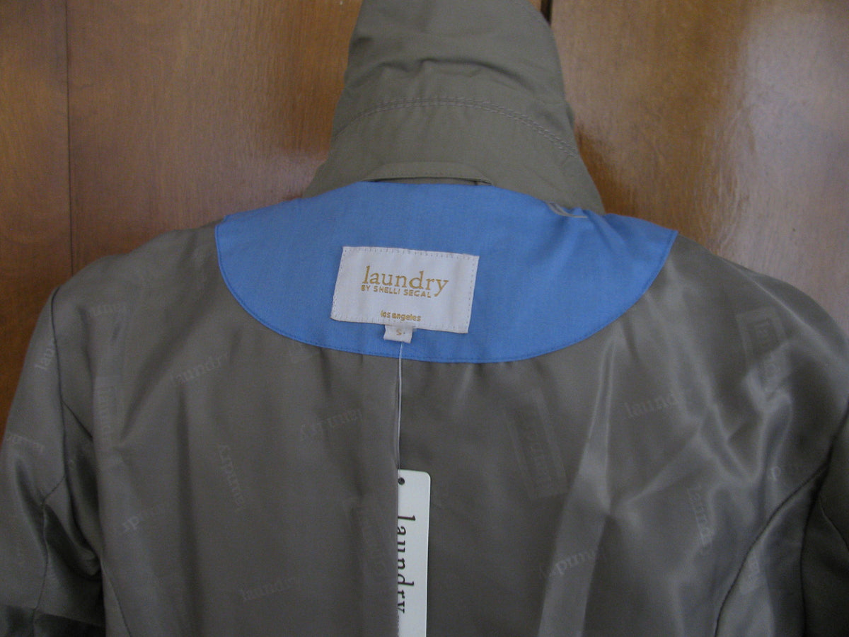 Laundry By Shelli Segal women's oatmeal stylish lined coat size Small NWT