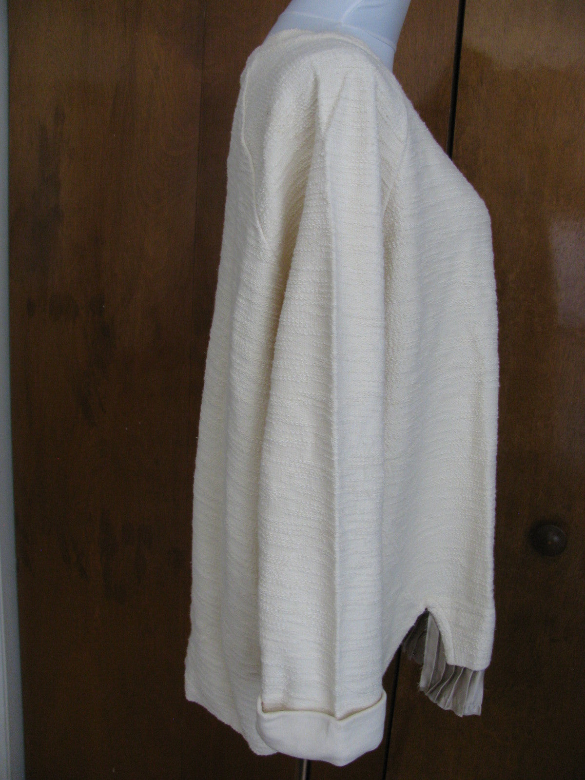 Anthropologie undiscovered eye womens ivory sweater M