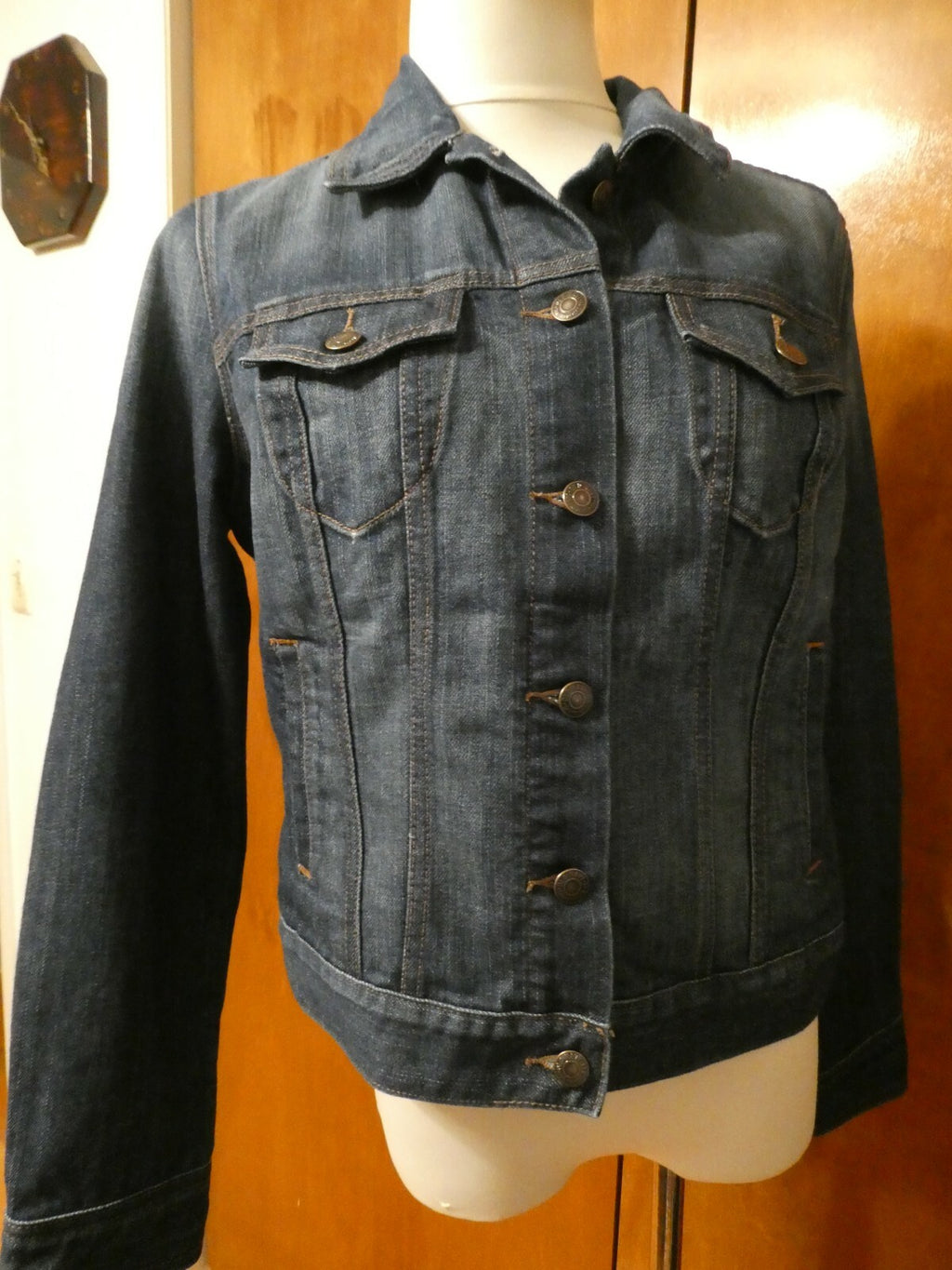 Old Navy women's soft blue jean jacket Large