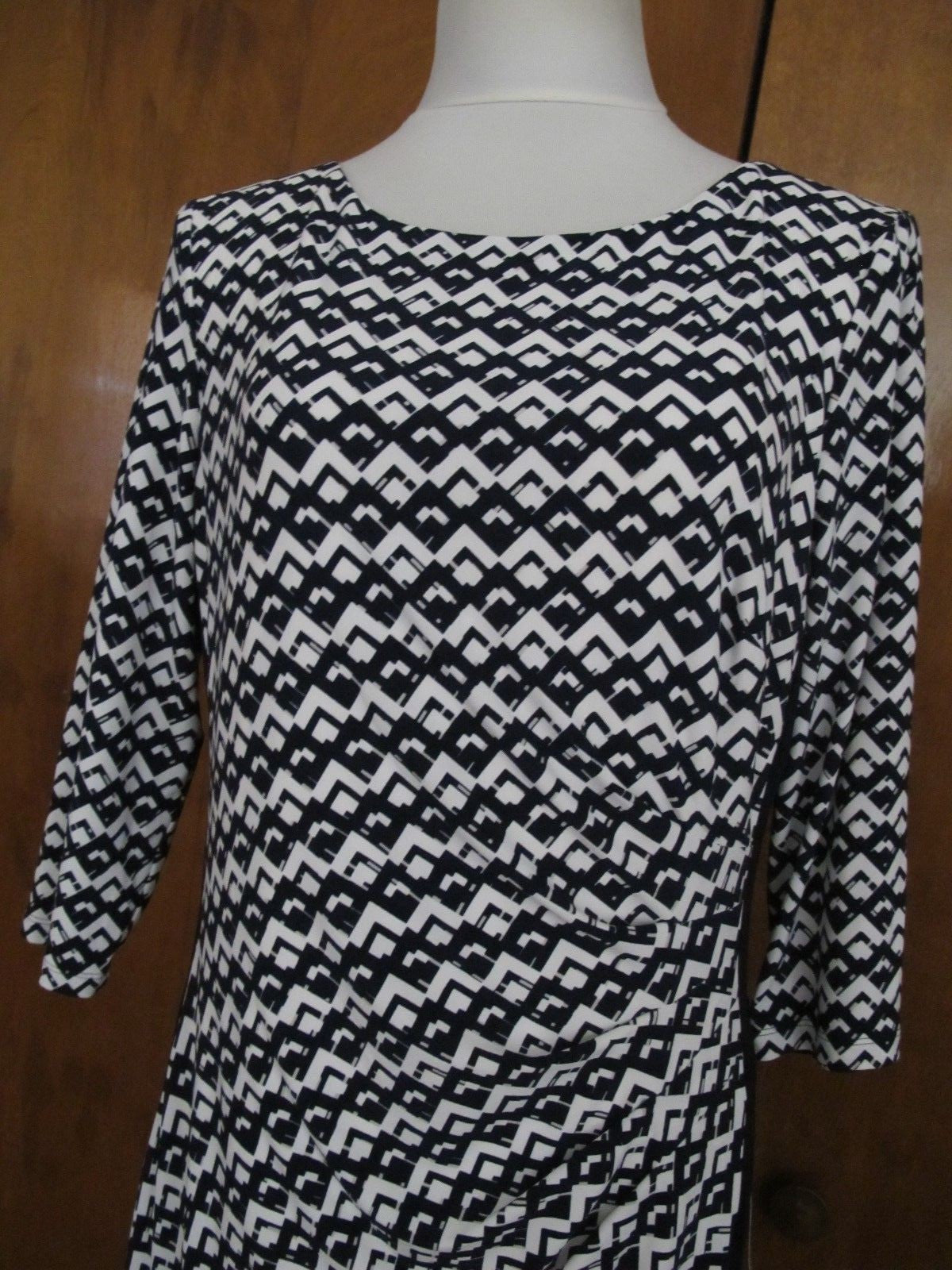 Ralph Lauren women's navy white detailed evening new dress Size 16