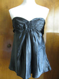 Laundry Shelli Segal women's black build in bra tunic top Size 12 New