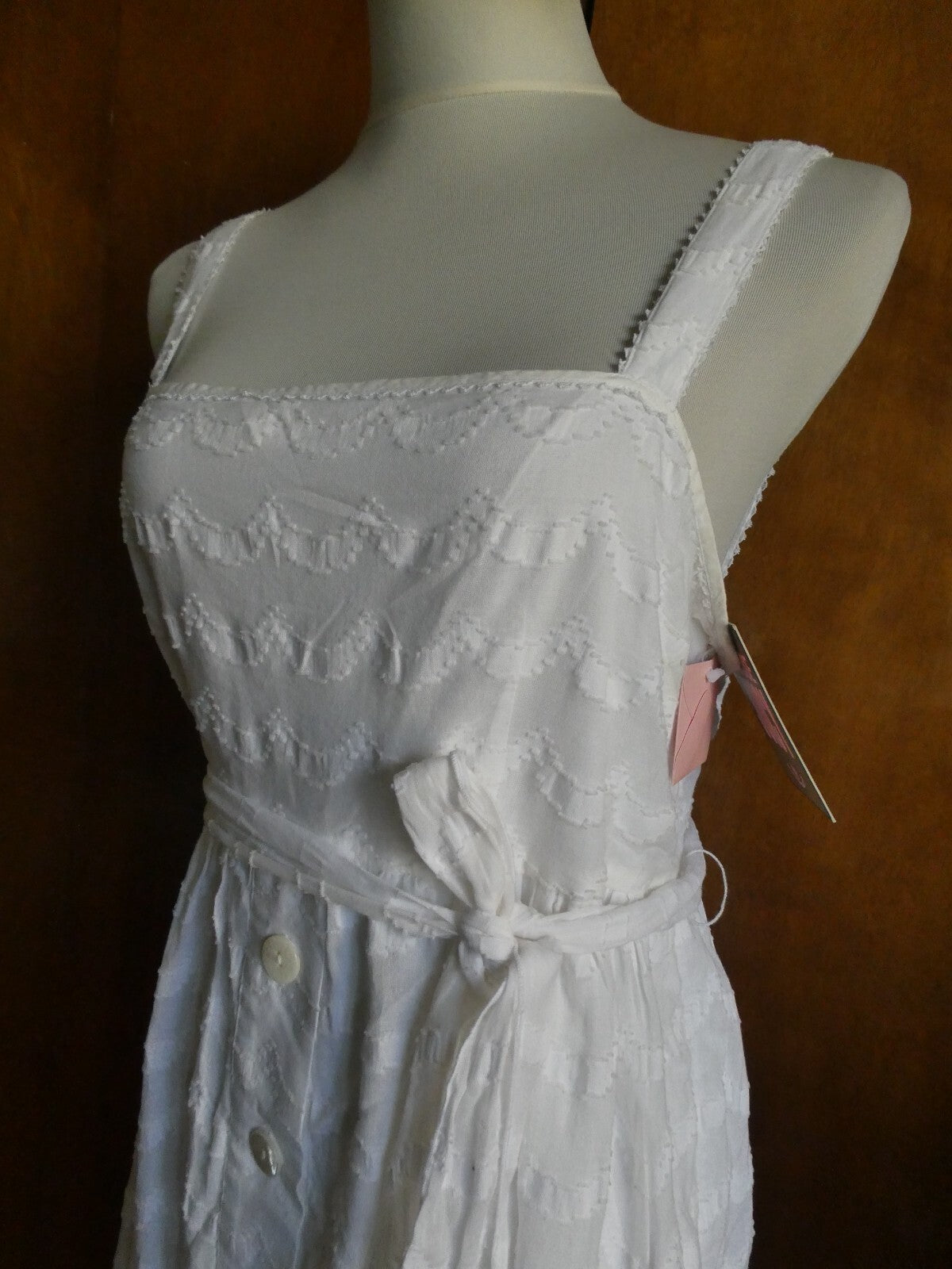 Juicy Couture women's soft cotton stylish white dress size 10 retail value $228