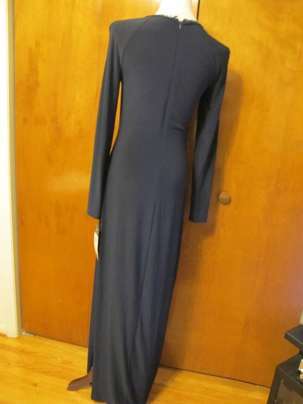 Ralph Lauren women's navy maxi evening detailed NWT dress size 6