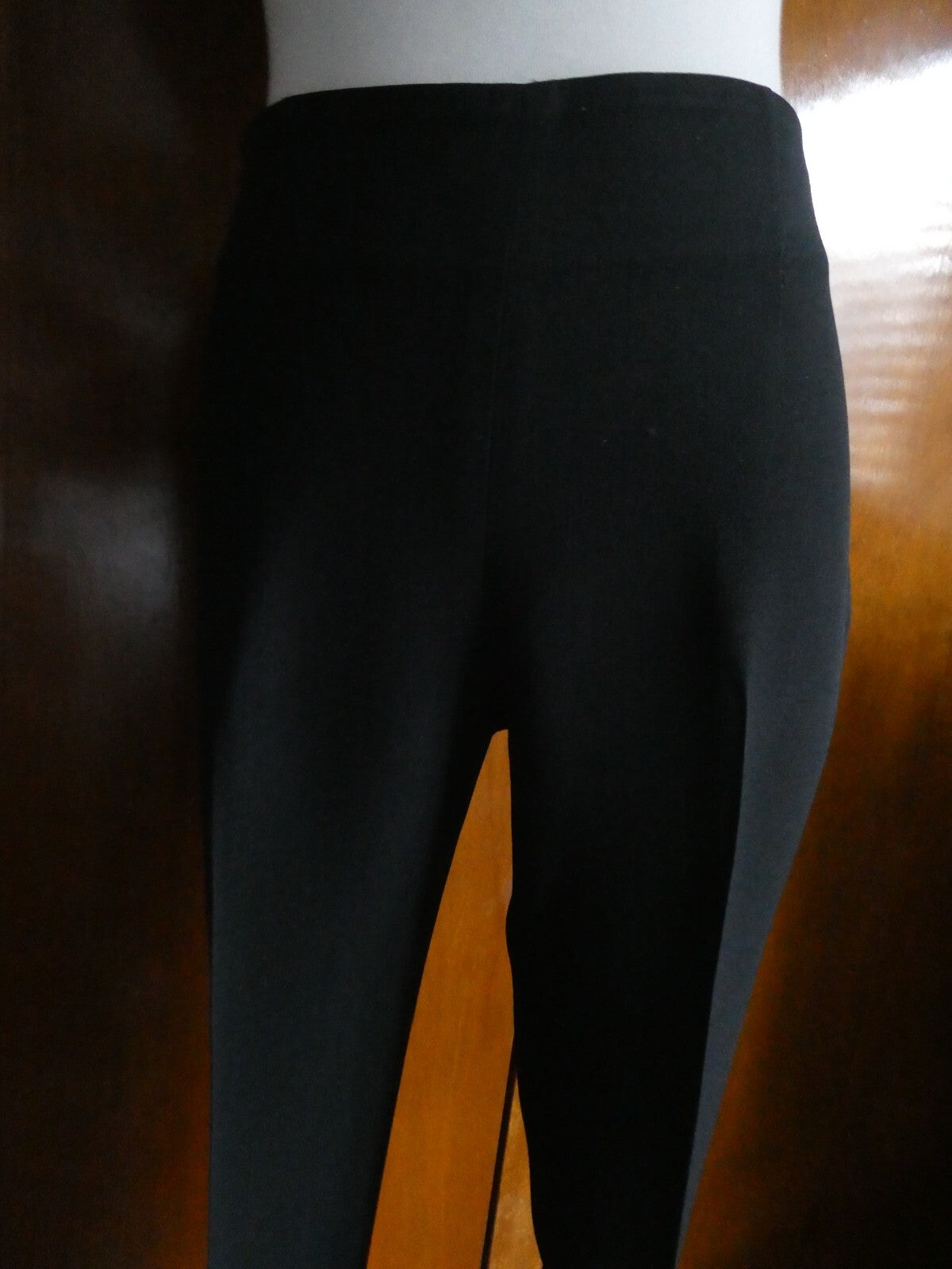 Louis Vuitton Slim Cropped Dressing Pants Black Size 36 France ECC-W05