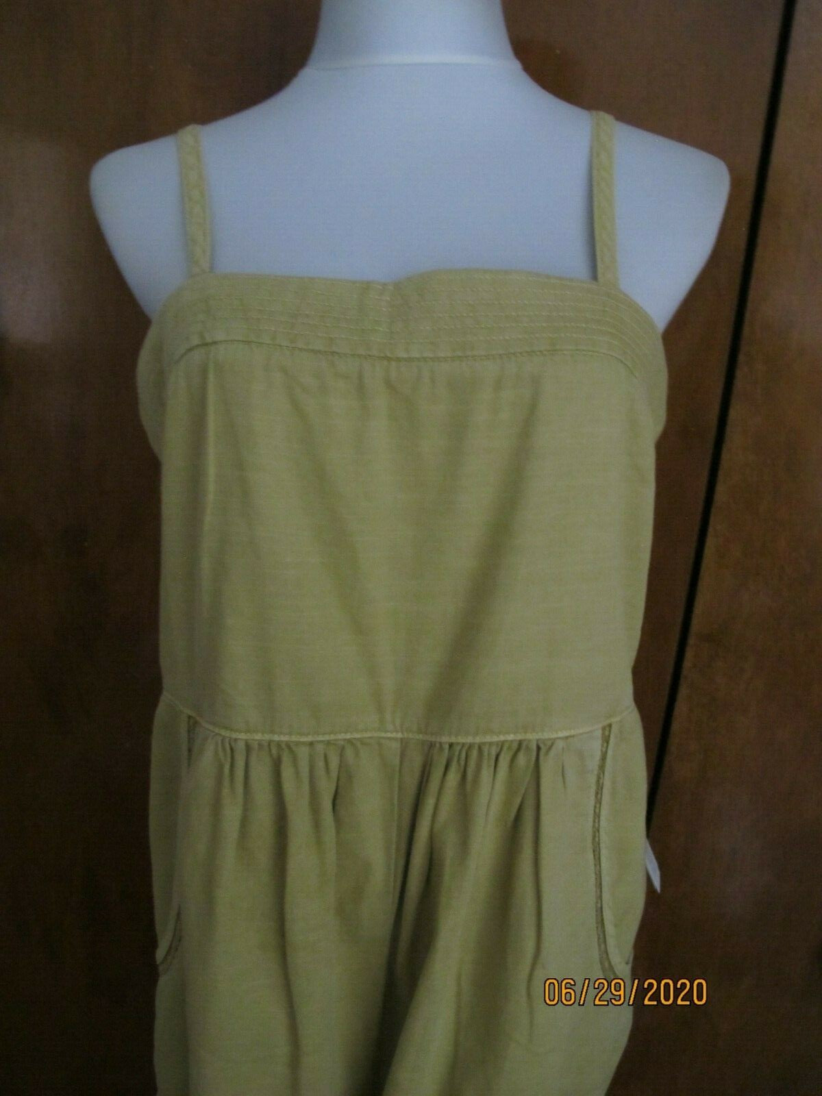 Anthropologie Gold Green Women’s Summer Jumpsuit 