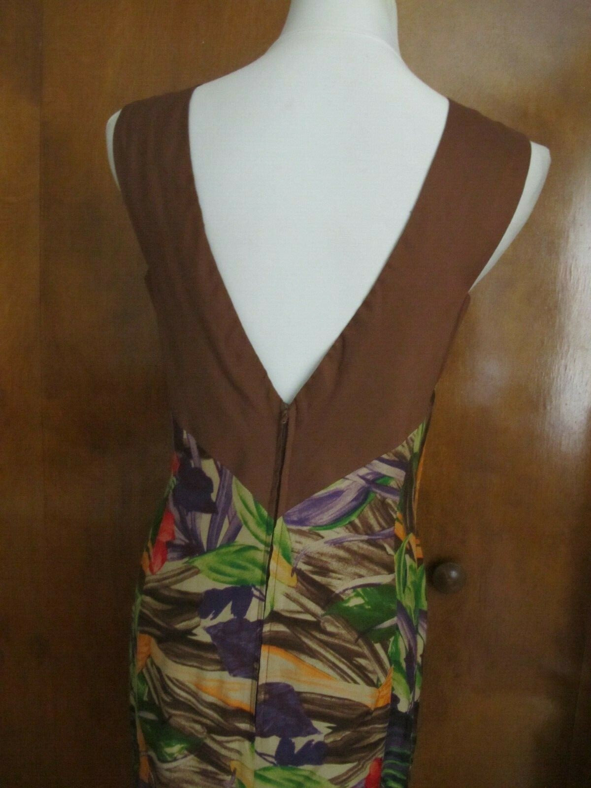 Women's multicolor rayon dress size 10 from Italy