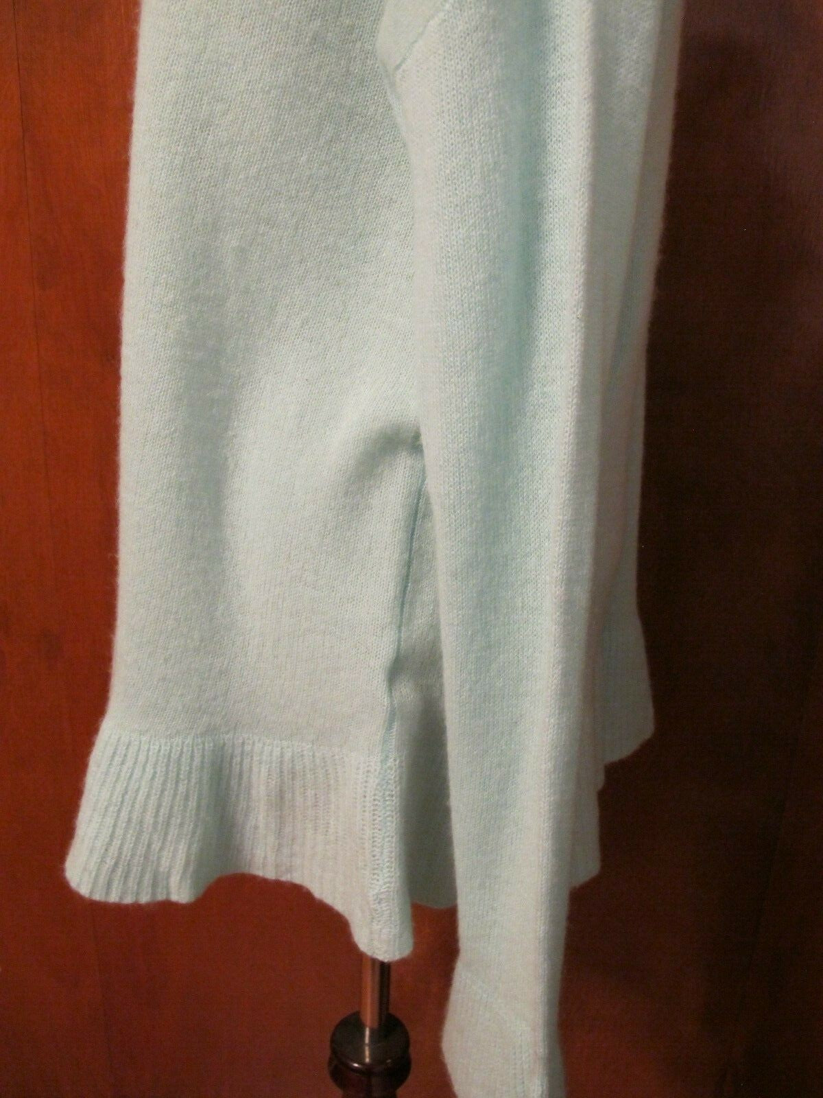 Lord &Taylor Women's turquoise pale cashmere sweater
