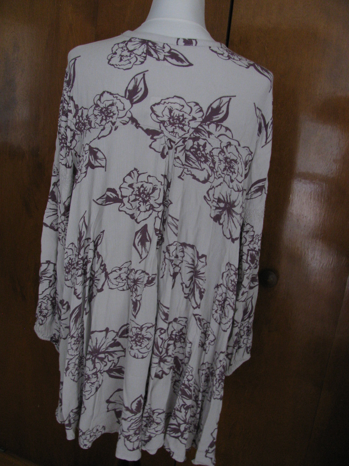 Free People women's cloud combo tunic top rayon size Large 