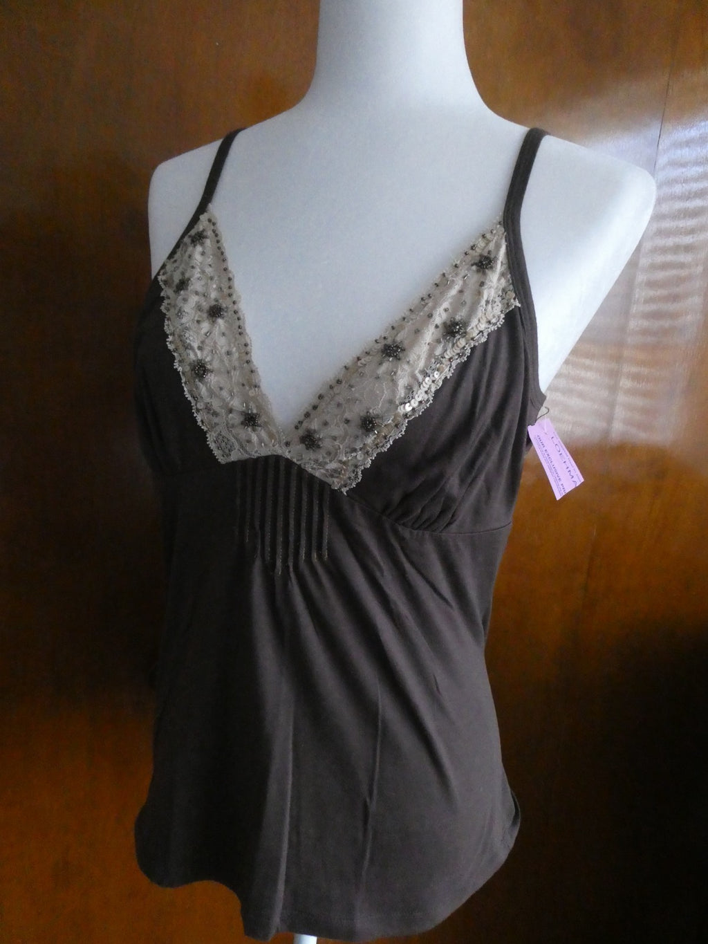 Hot Kiss Women’s Brown Tahk Top – Stylish & Trendy Large