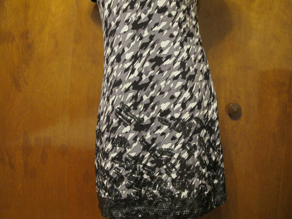 Hype women's multi color sequin sparked lined detailed evening viscose dress 2