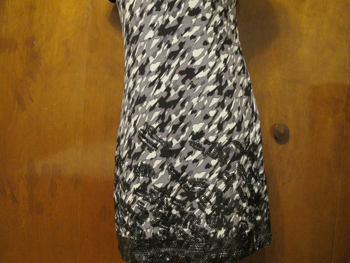 Hype women's multi color sequin sparked lined detailed evening viscose dress 2