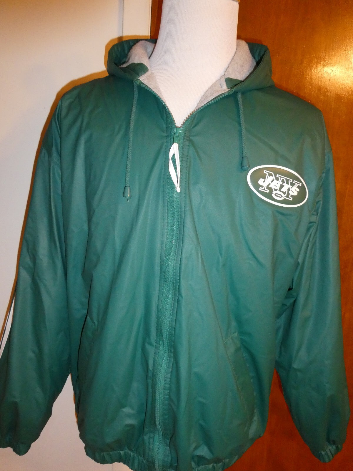 New York Jets Pro Line Coat Size Medium Unisex Adult with Hood and Liner