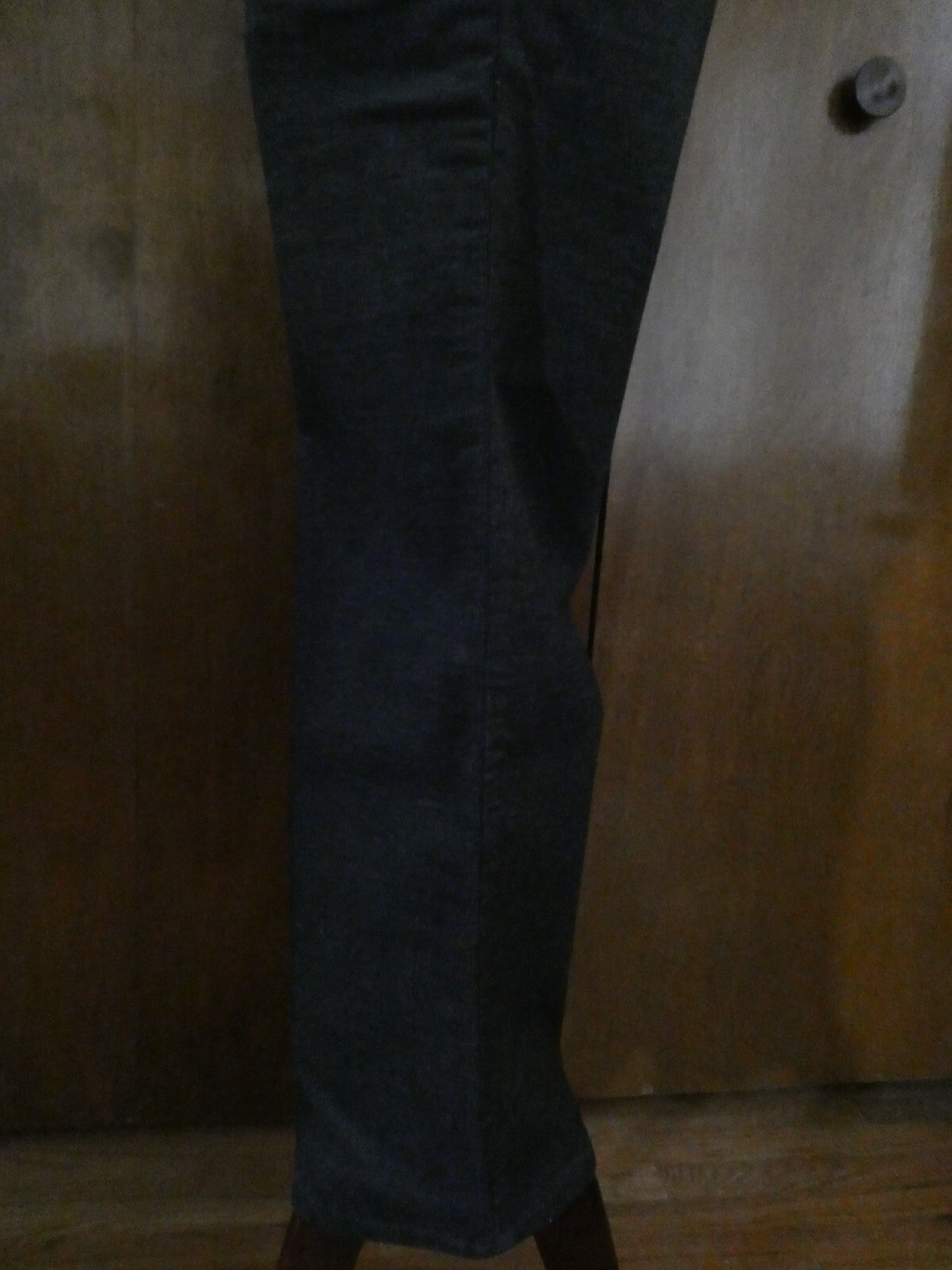 Jones New York Signature women's cotton dark gray pants wide leg at bottom SZ 10