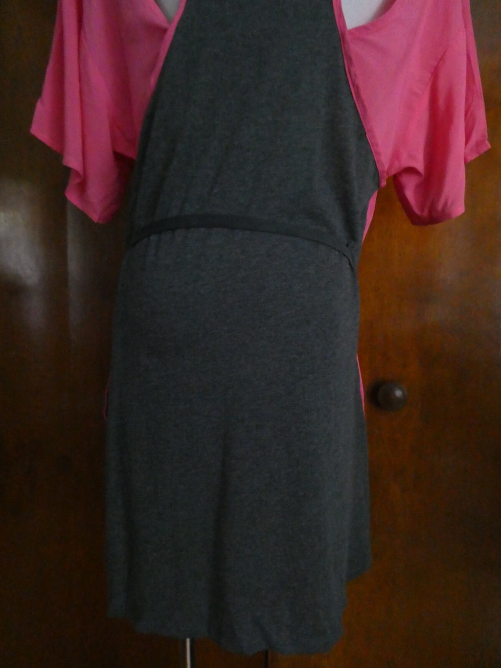 Ella Moss women’s pink/gray stylish soft cotton/modal long top size Medium