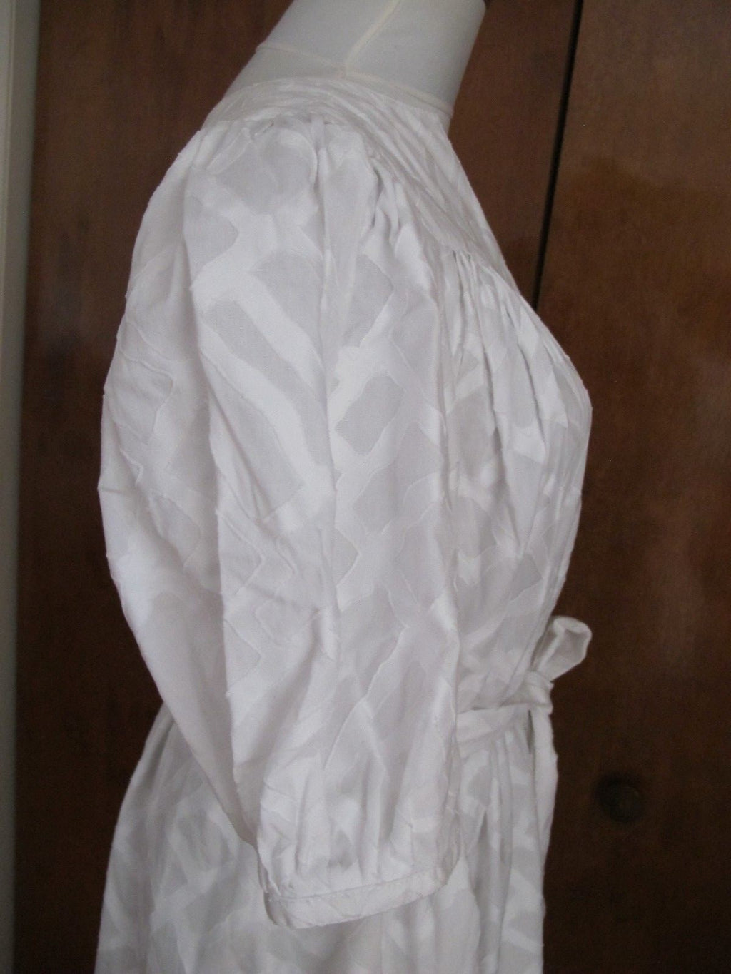 Catherine Malandrino Women's White Detailed Belted Dress 12 
