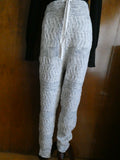 Free People Women's Ivory Comb Jogger Pants 
