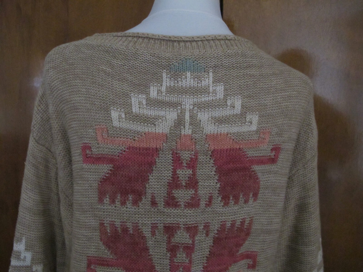 Lauren Ralph Lauren women’s beige gorgeous detailed sweater Large NWT 