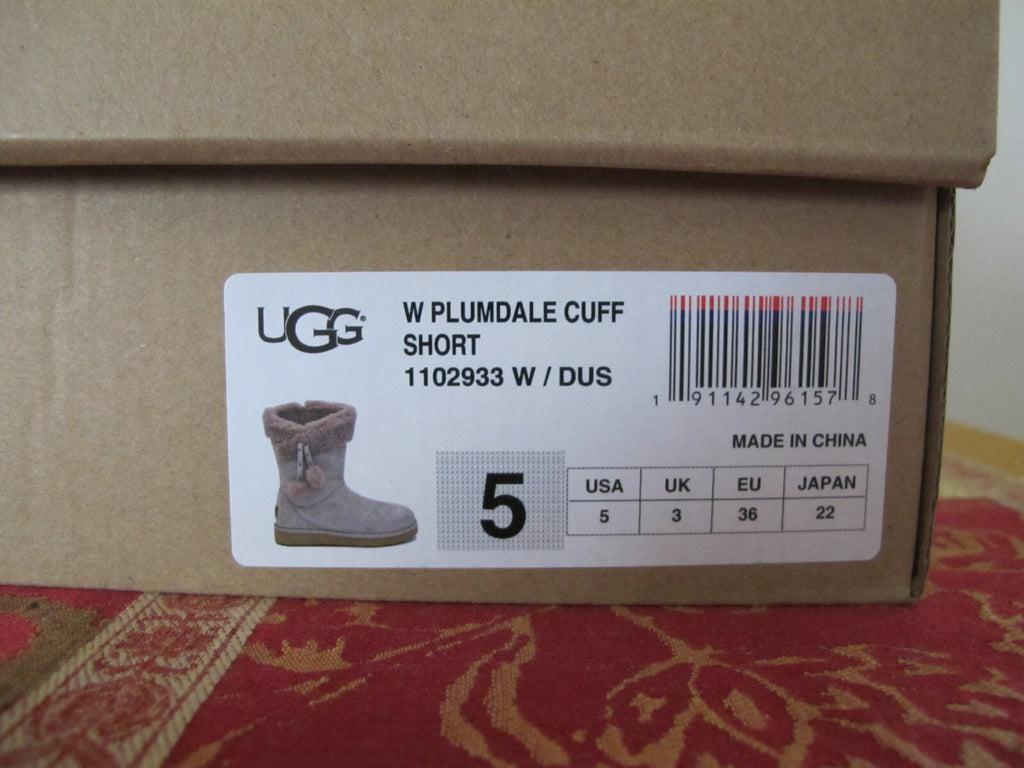 UGG Plumdale Cuff Short Boots Pink With Zipper Women’s Size 5 New