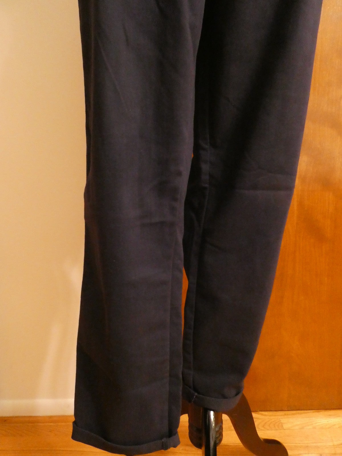 U.S. POLO ASSN. Women Navy Mid Rise Relax Fit Denim Slim Chino Pant 16 (fits 14)