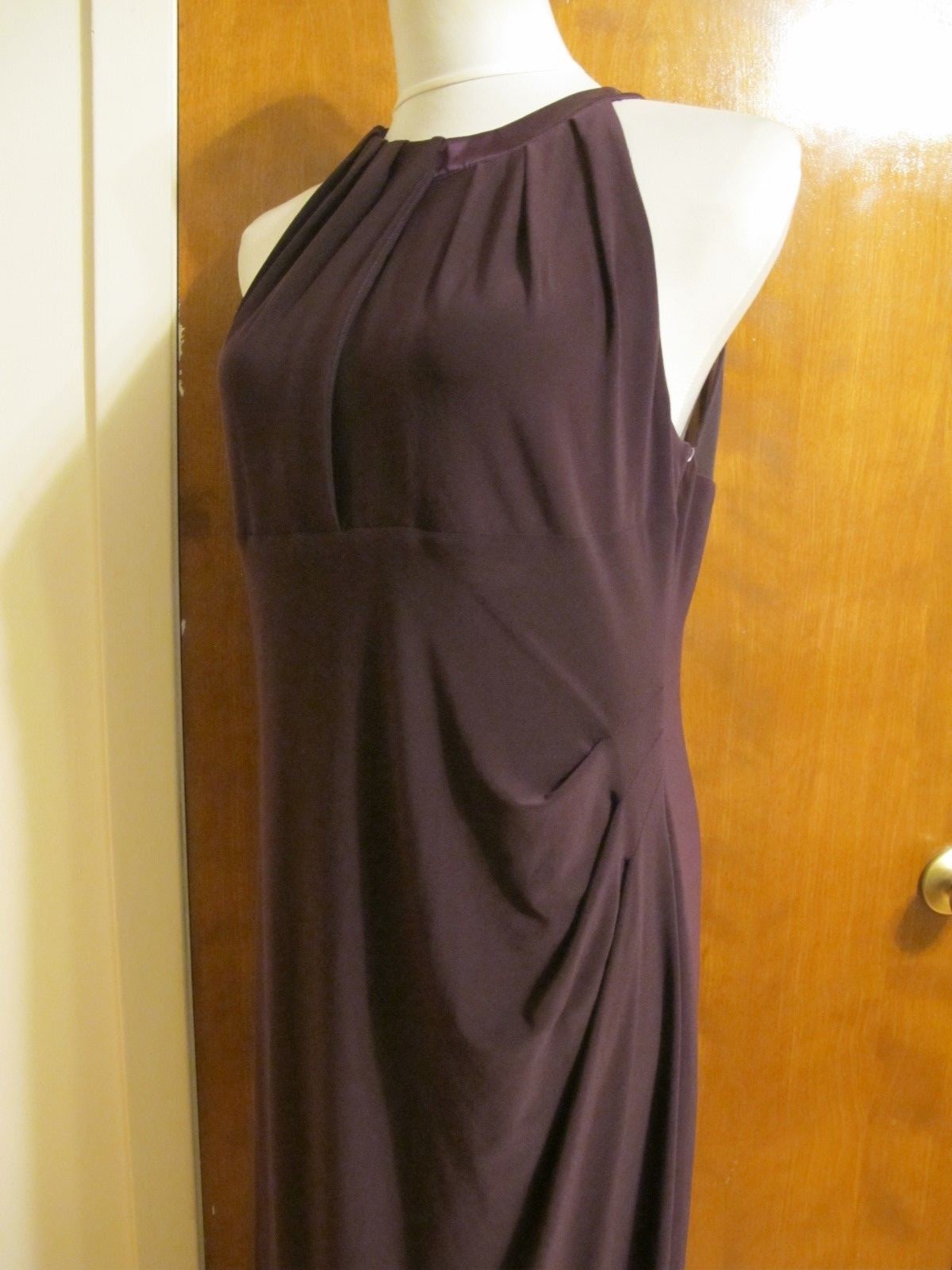 Ralph Lauren women's raisin evening detailed maxi New dress 
