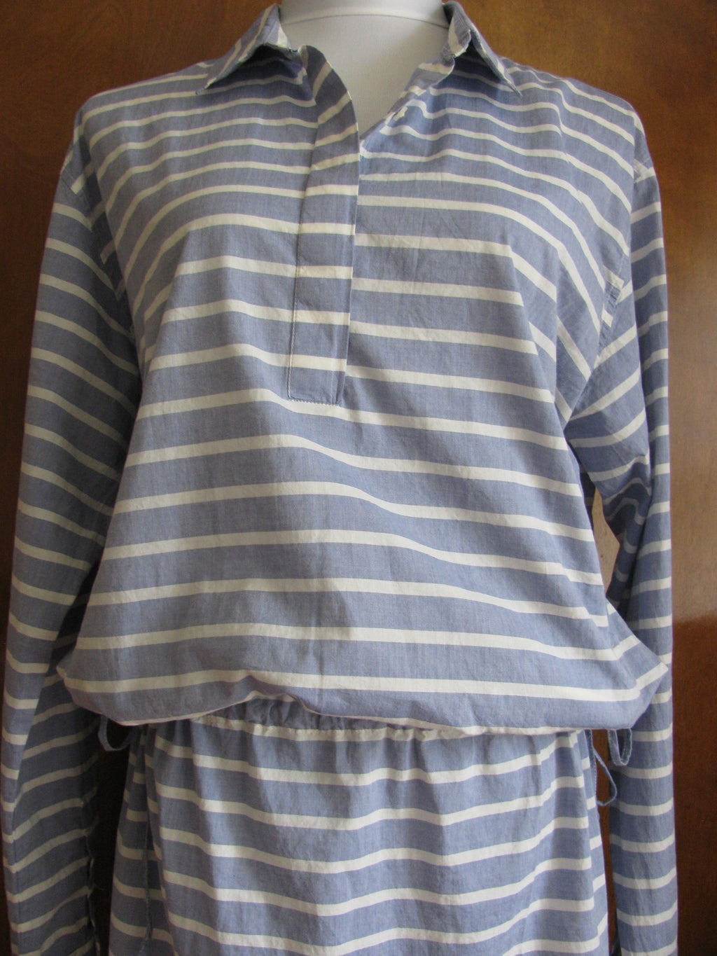Gap Women’s White/Gray  Cotton Long Sleeves Dress New