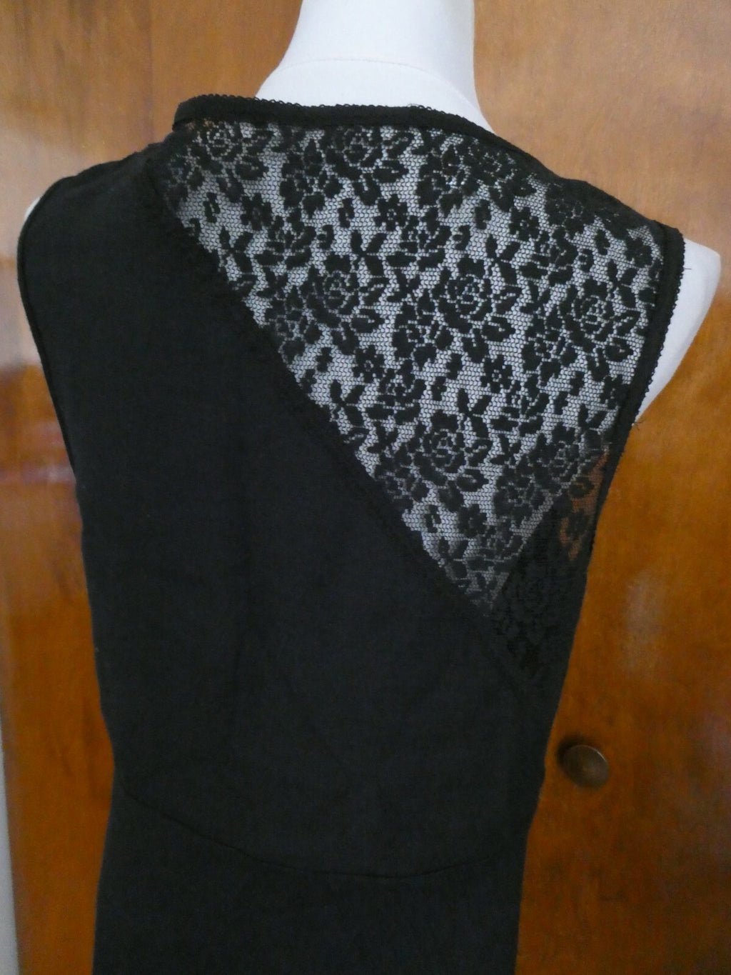 Rachel Roy womens stylish black mesh crafted  dress Large NWT