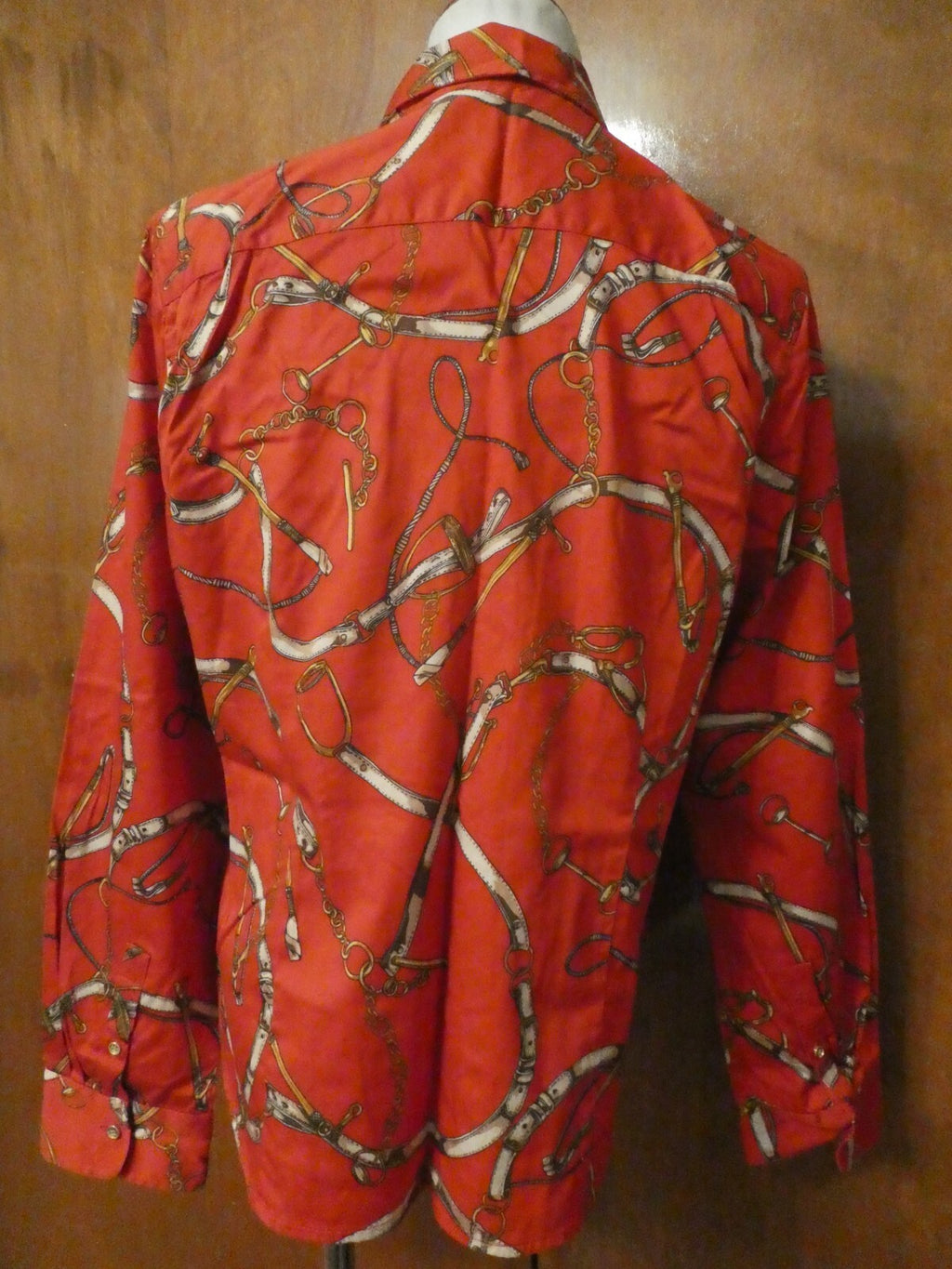 TALBOTS women's red multicolor long sleeveless cotton top size 16P