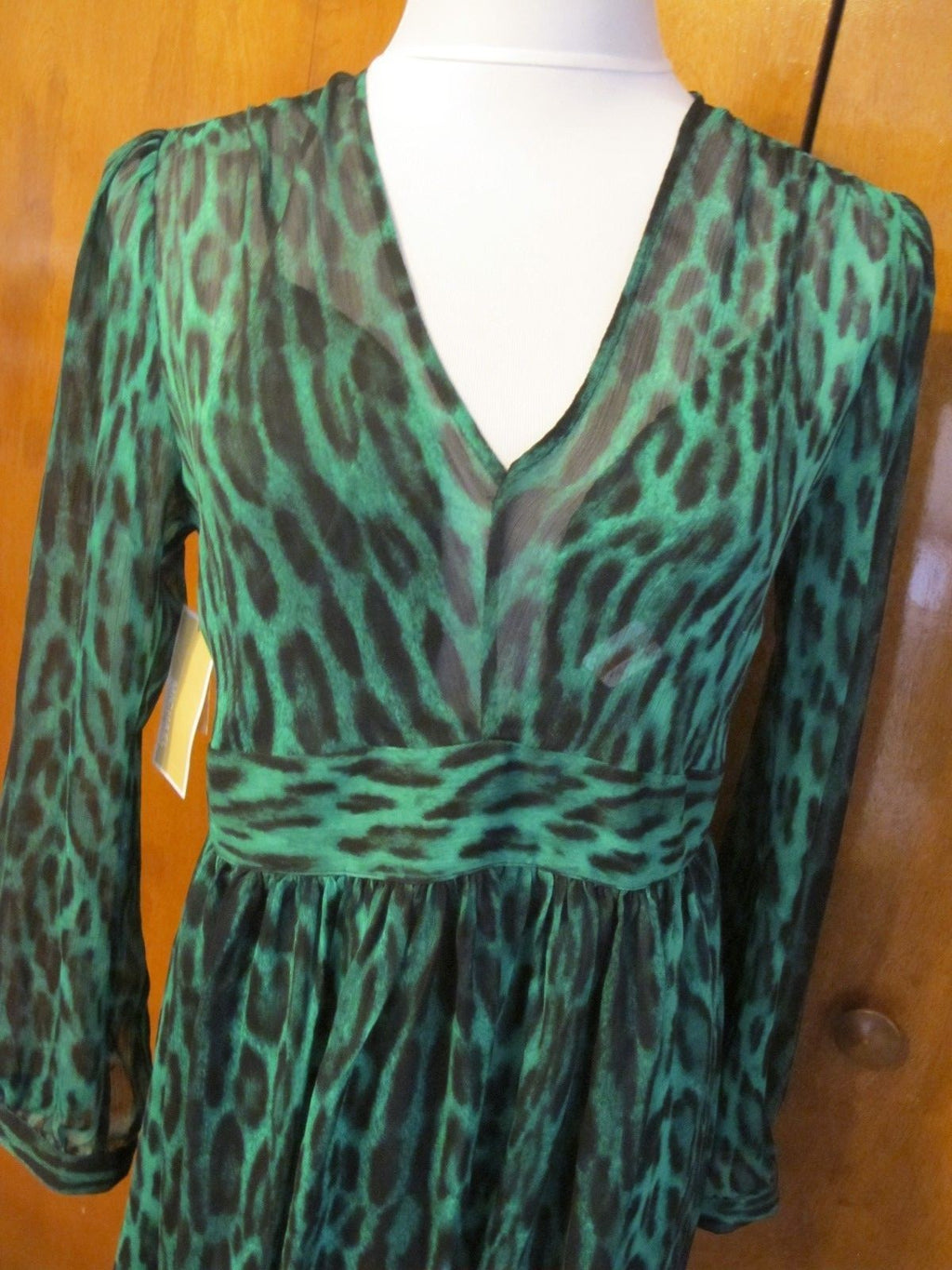 Michael Kors women’s palmetto green evening detailed lined dress 6 