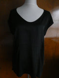 Gap women's gorgeous black detailed rayon top size Large