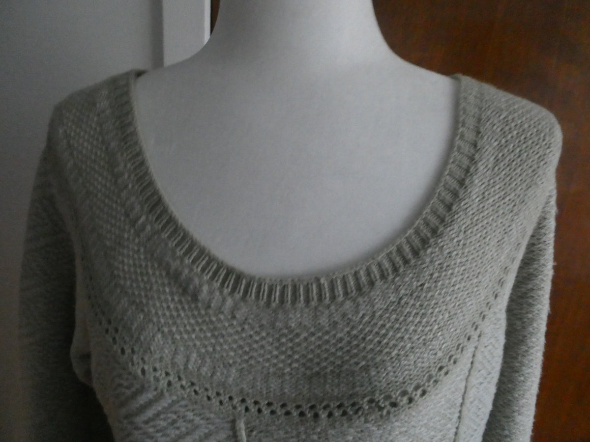 Free People Pale Sage Sweater Dress Size L NWT Oversized Knit Tunic Boho $138