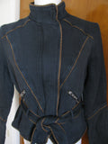 Free People women’s black soft cotton lined jacket coat 