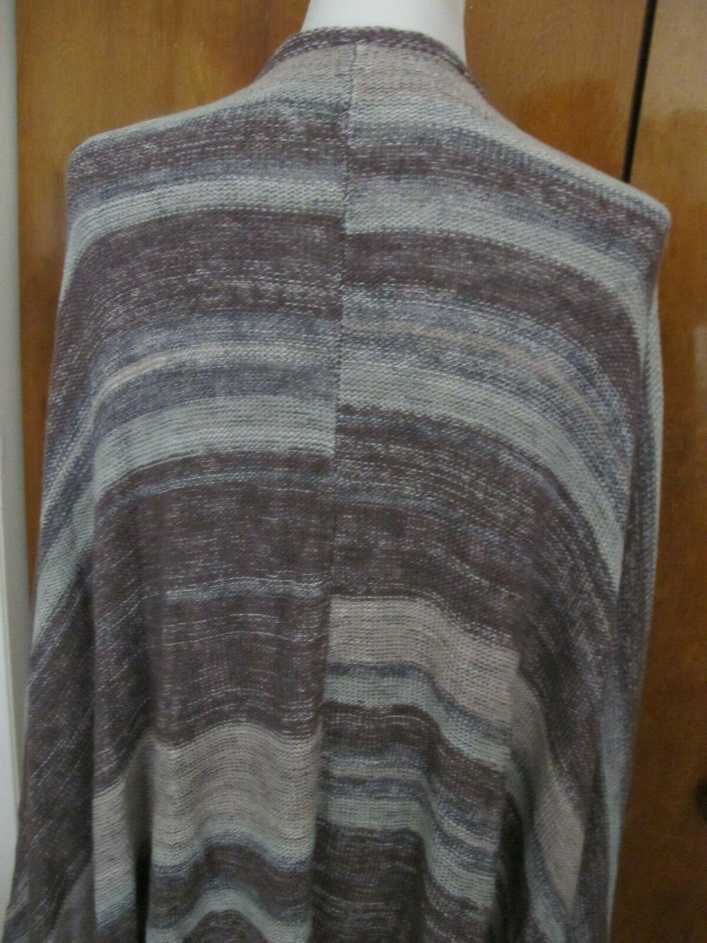 Free People Women’s Neutral Combo Long Poncho Cardigan Size Large 