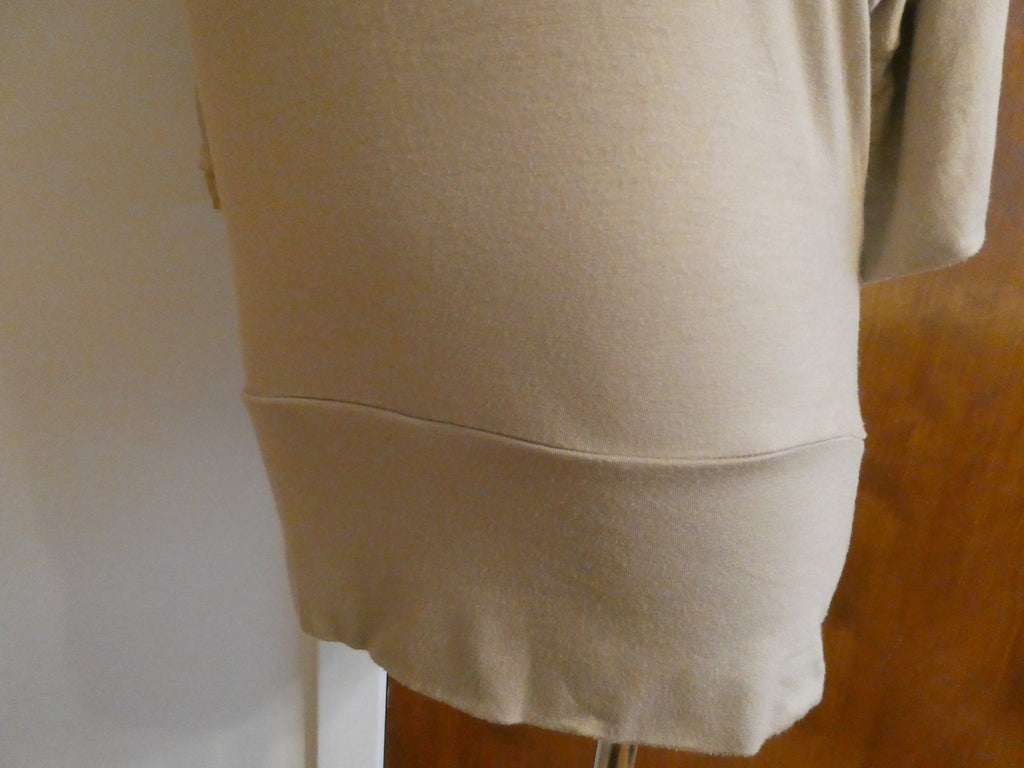 MCM women's beige rayon crocheted top size Large