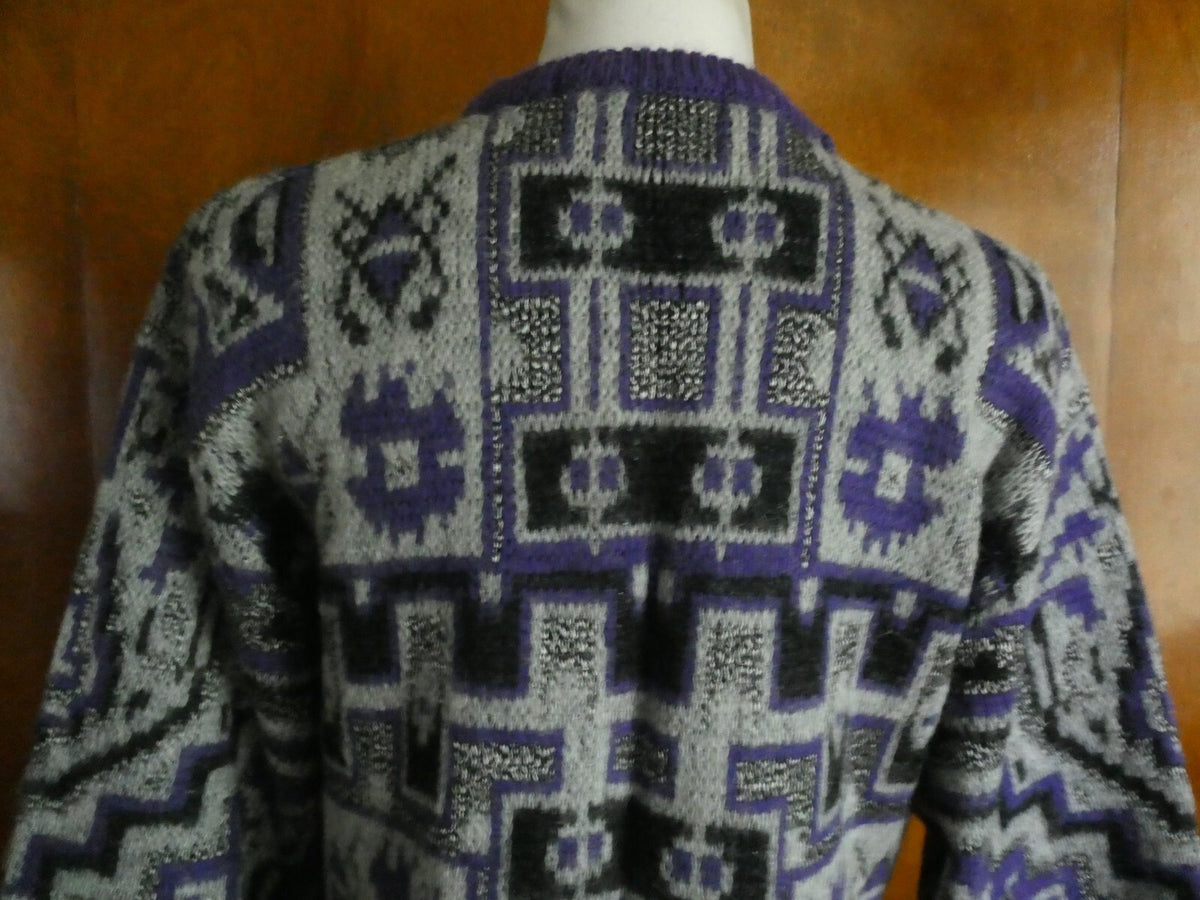 Vintage Wool Blend Sweater/Cardigan Ladies Fashion S.K.V.J. Medium