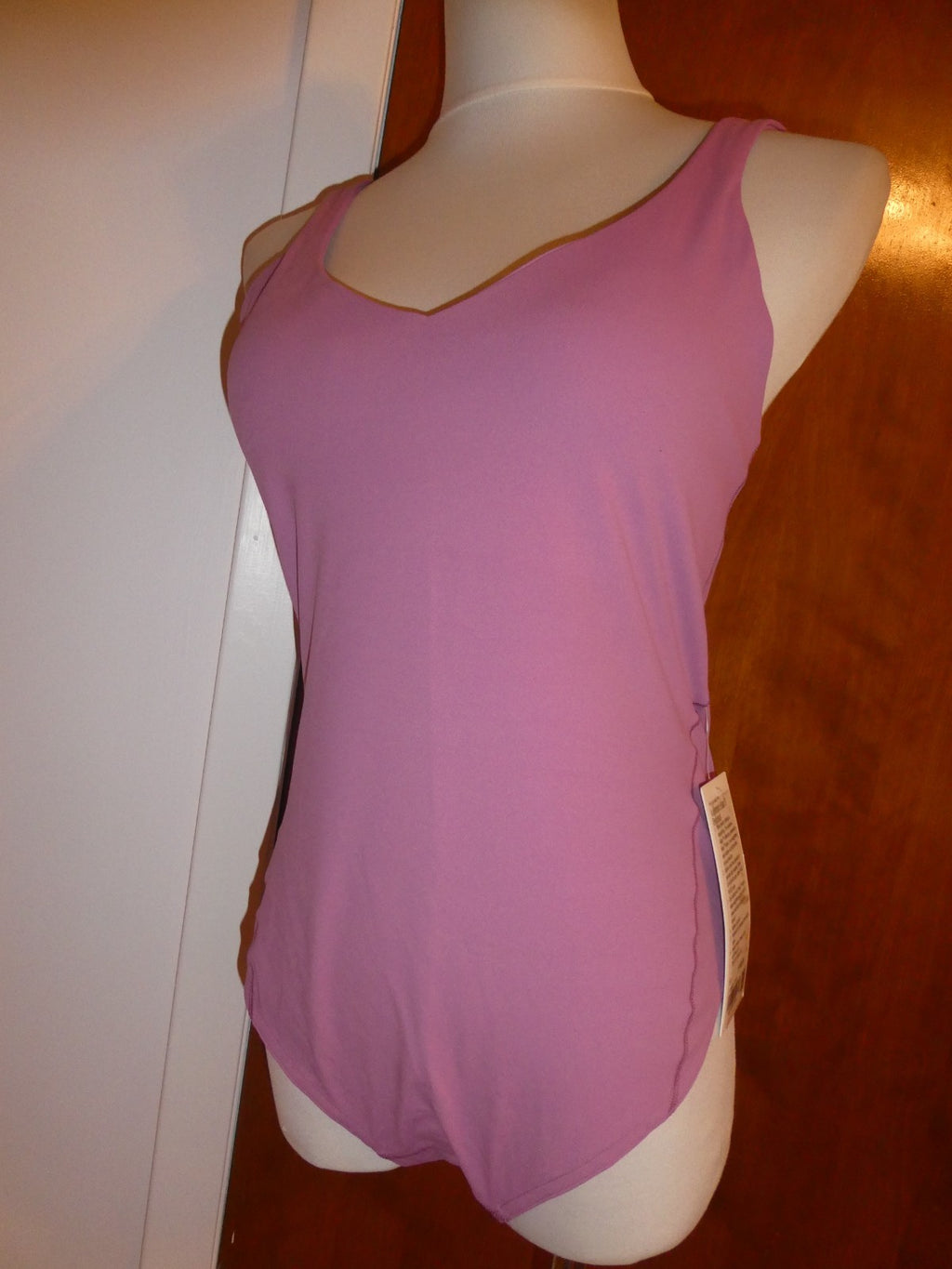Lululemon Women Pink Align Bodysuit with Build-in Bra Sz 10 Original price $148