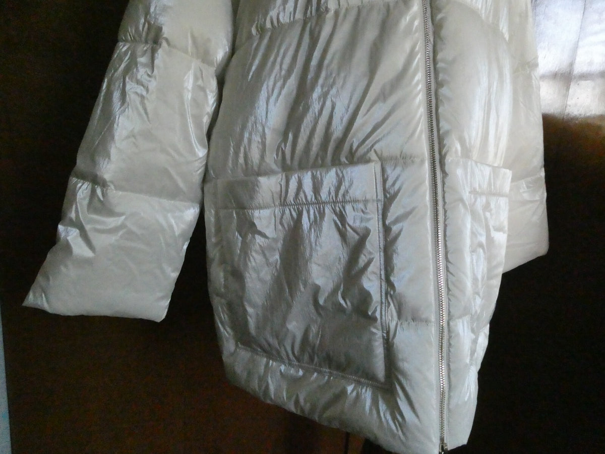 Armani Exchange Women's White Winter Caban Coat Large SKU#6LYK25-YN3HZ-1130
