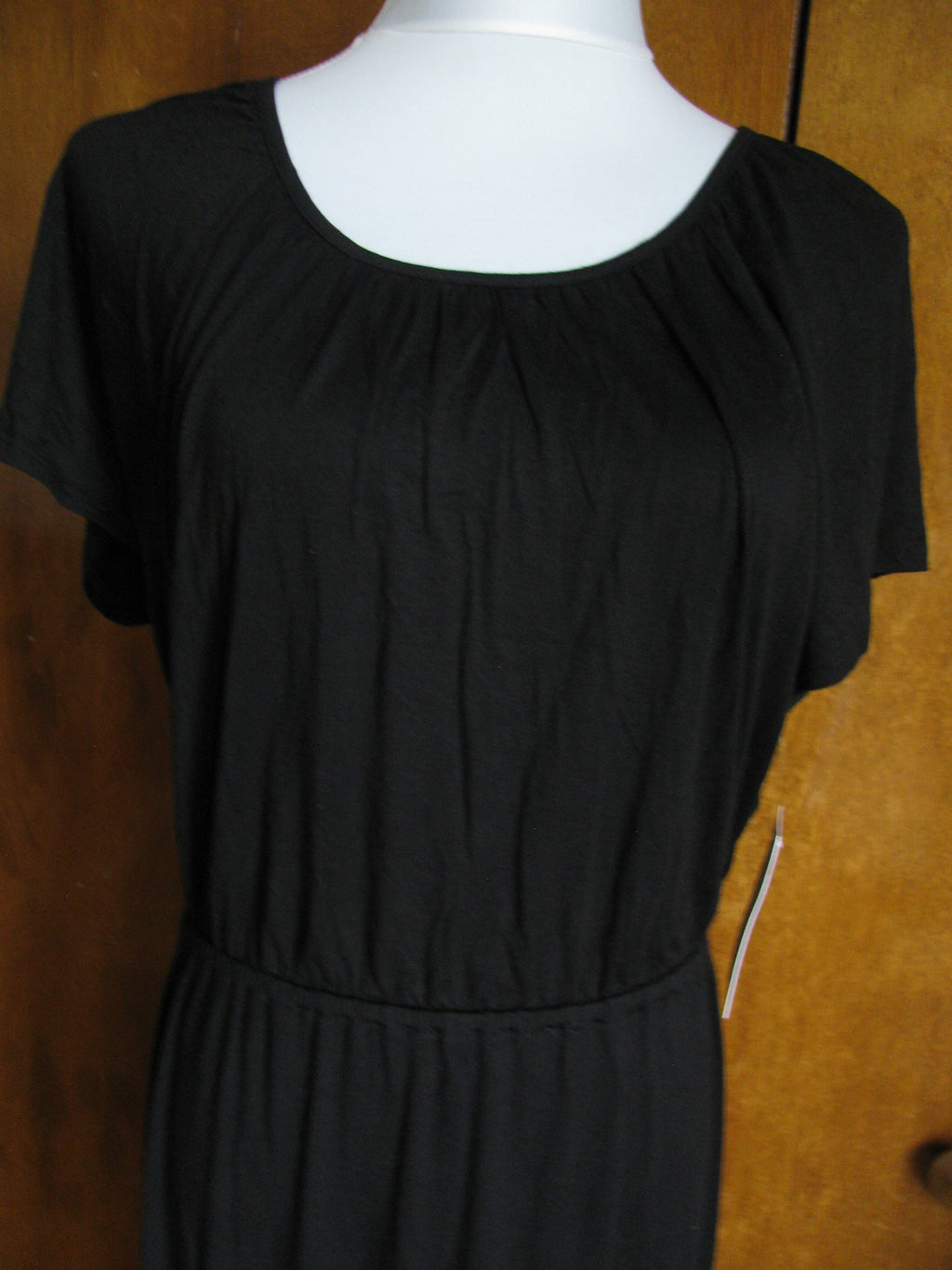 Ella Moss women’s black fitted rayon evening dress Large 