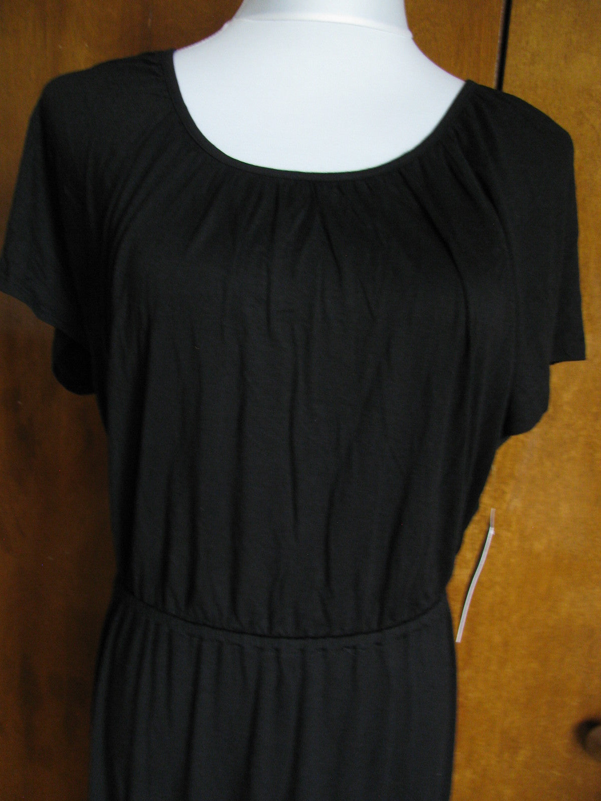 Ella Moss women’s black fitted rayon evening dress Large 