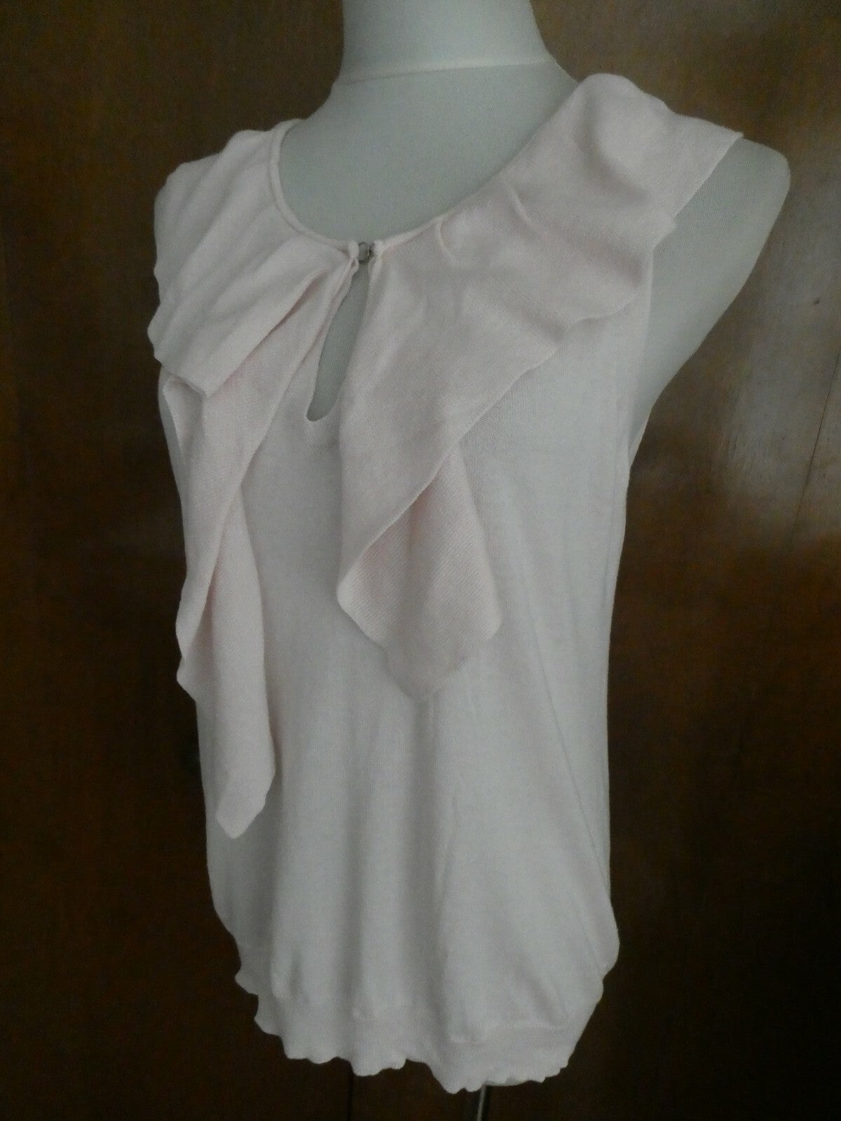 Gap women’s pink cotton/modal top hook closure size Large
