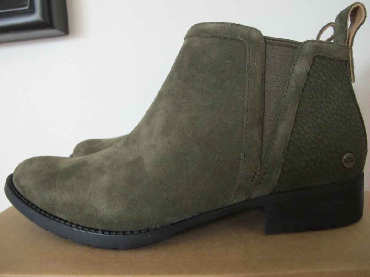 UGG Mcclaire ankle boots women’s soft suede green new 7, 8