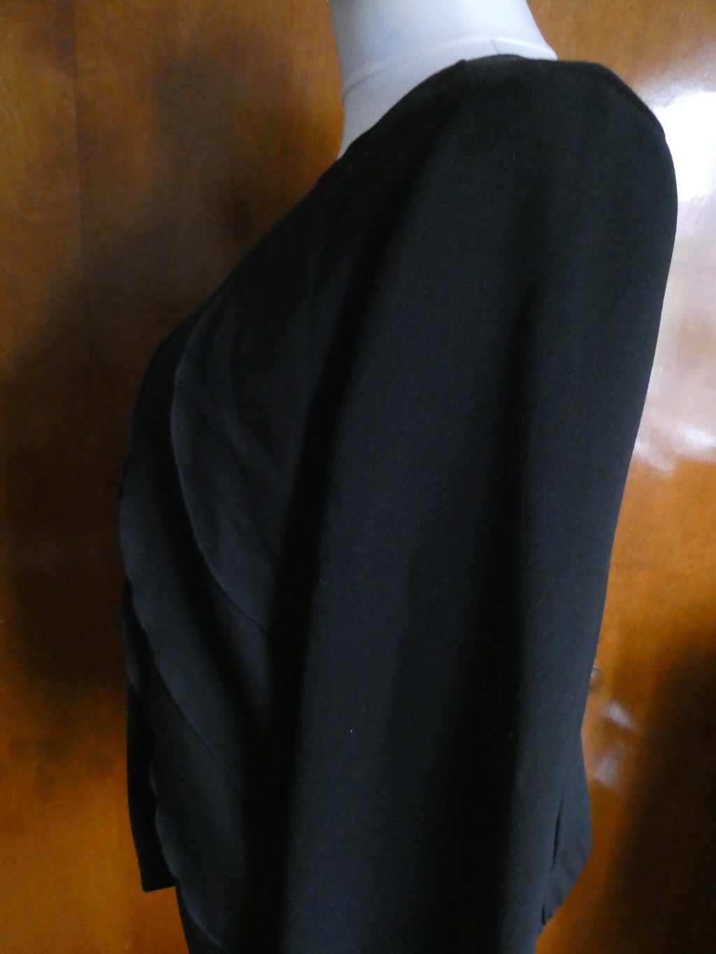 Gap Women's Black Evening Detailed Full Zipper Lined Blazer Size Large