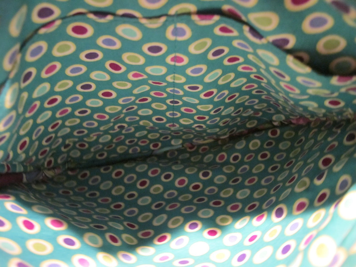 Vera Bradley Women's Multi Color Purple Shoulder Crossbody Quilted Zippered Bag