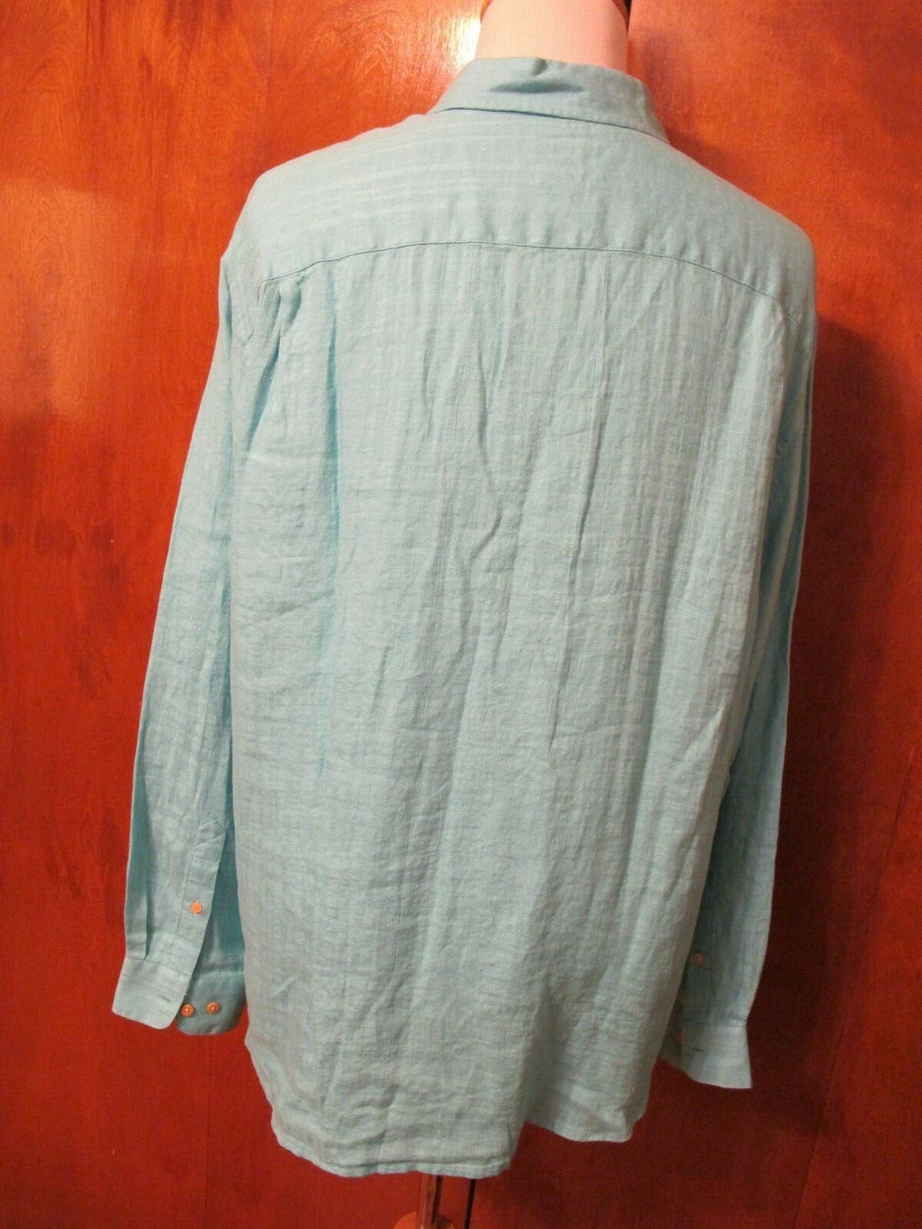 Jos. A. Bank men’s linen teal shirt xlarge 