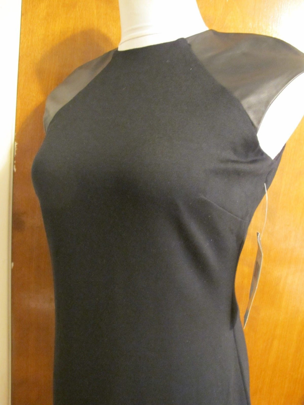Ralph Lauren women's  leather insert black detailed  dress size 2 New