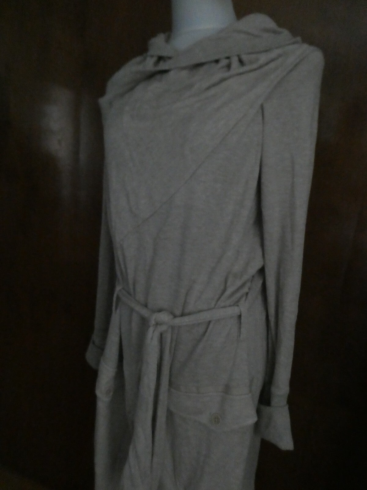 Juicy Couture Women's Beige Soft Modal/Cotton Wrap Long Jacket Cardigan Xlarge 