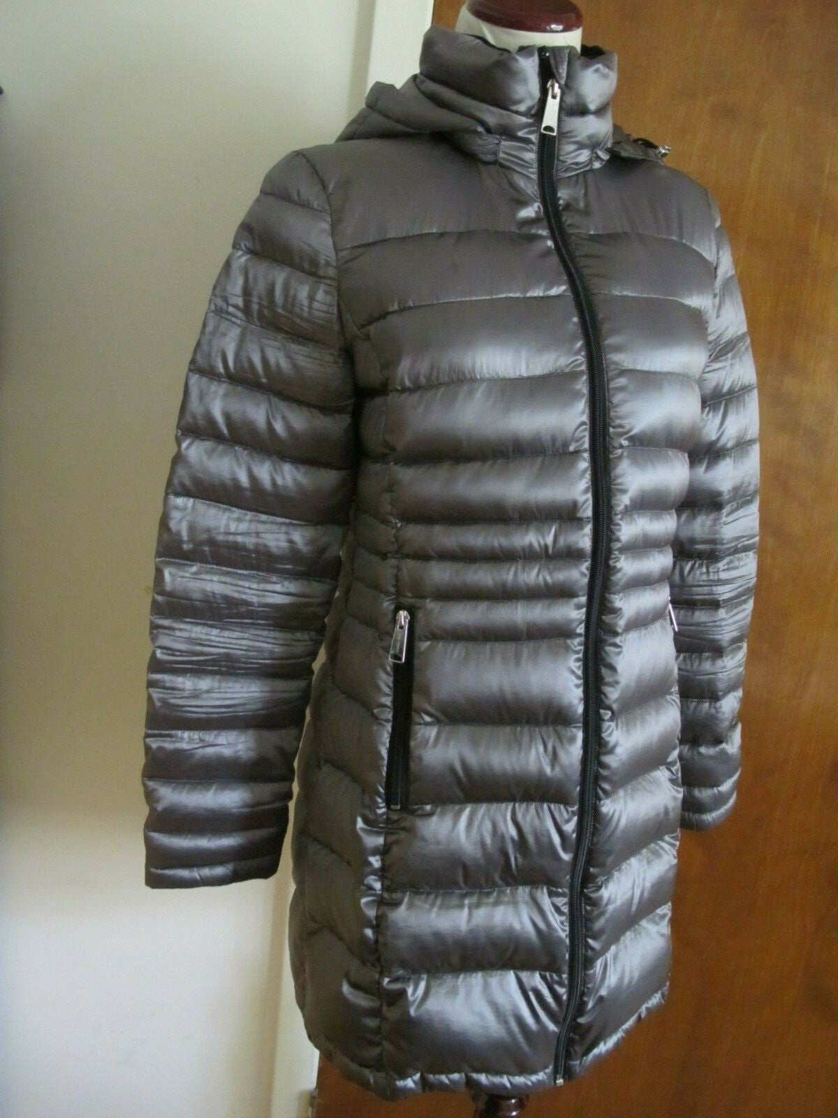 Andrew Marc Women’s Gray Lightweight Premium Downs Winter Coat Small